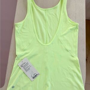 NWT Lululemon Women's Bright Yellow Tank Top